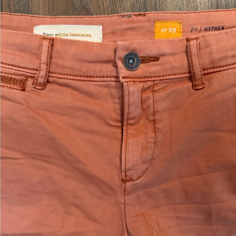 Pilcro Women's Hyphen Faded Coral Shorts - Picture 2 of 4